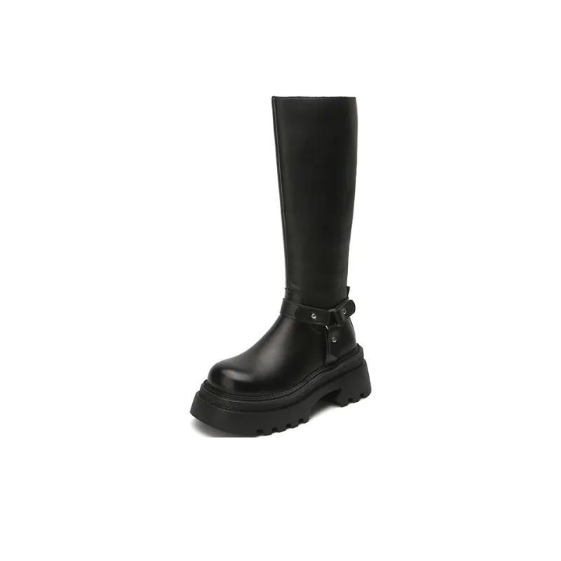 Jin Baichuan Knee high Boots 5cm Women's-1