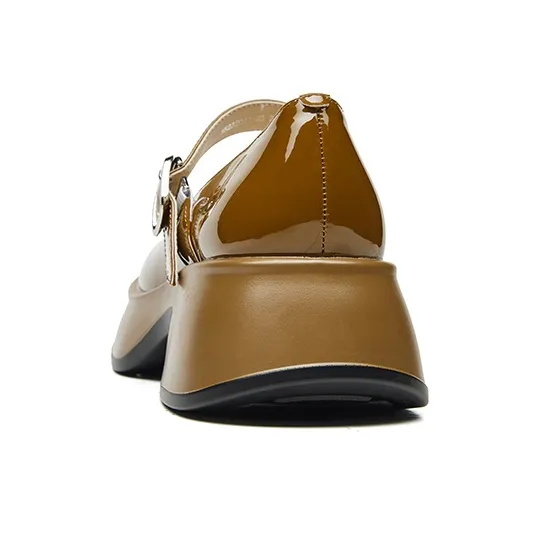 KANGNAI High Heels Women's Black/Earth Yellow-9