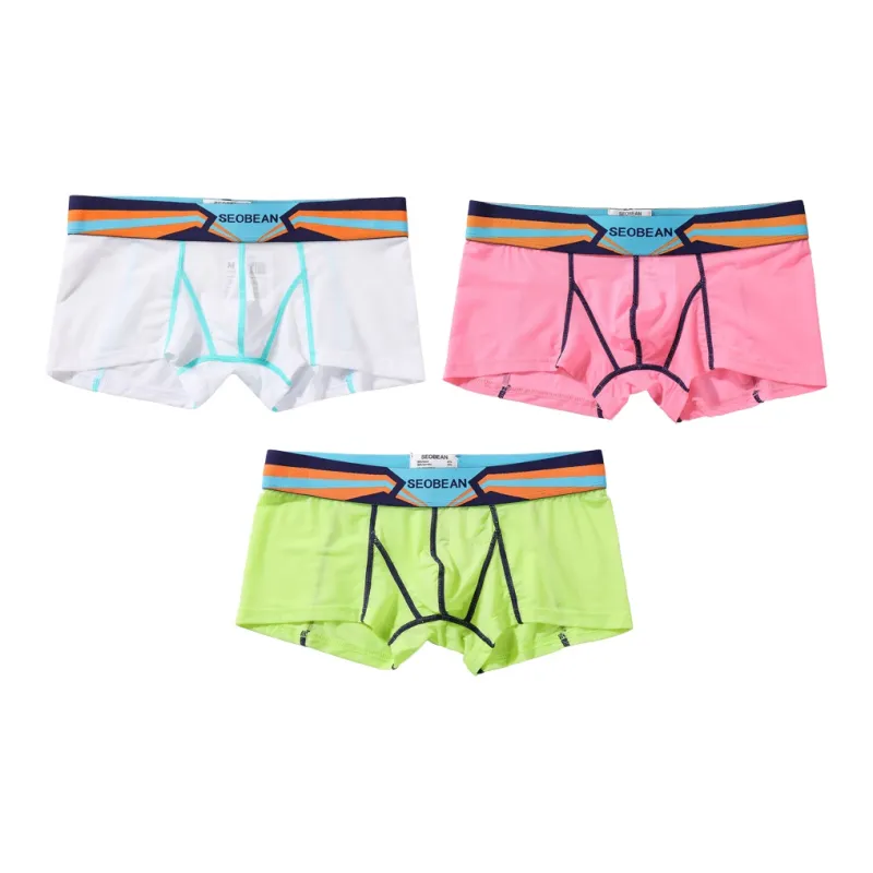 SEOBEAN Underpants Men's 3 Pack-8
