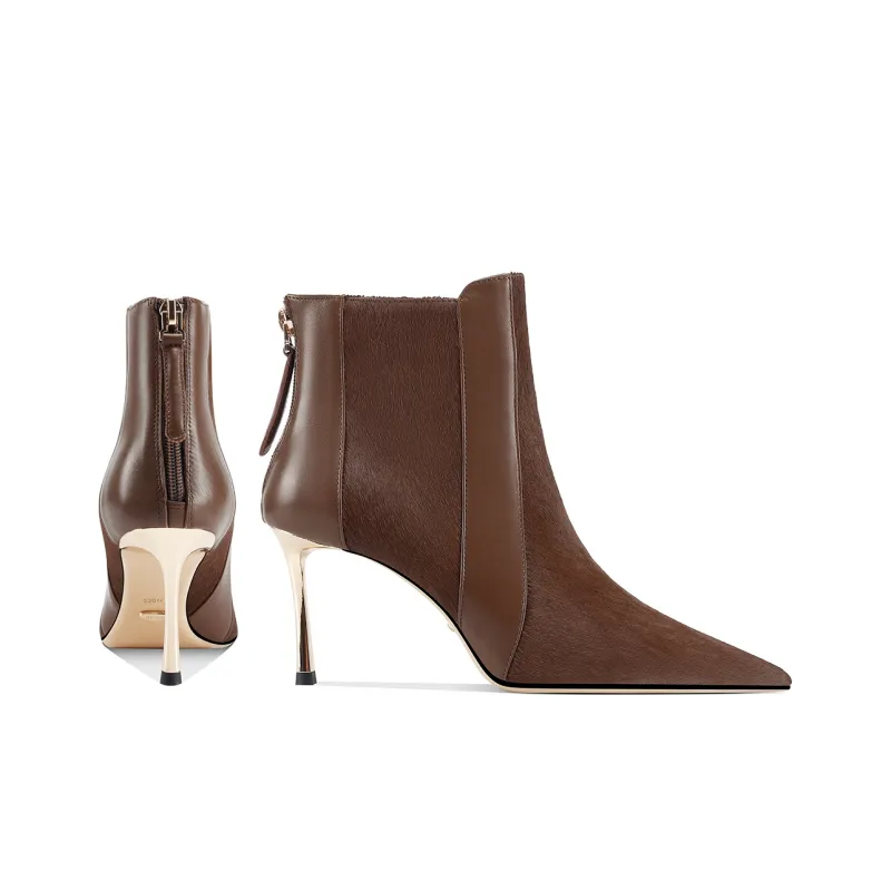 Shesrim Ankle Boots Women's Black/Coffee-7