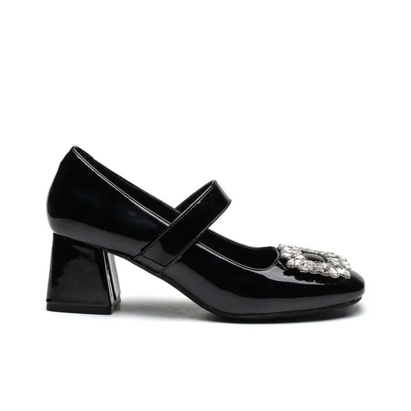 KATHRYN WILSON Chunky Heel High Heels 6CM Women's Black-1