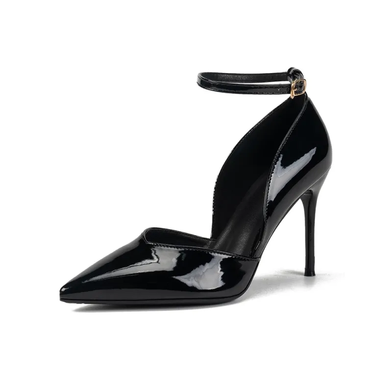 Xingdiman Slim Heel High Heels 10CM Women's Black-2