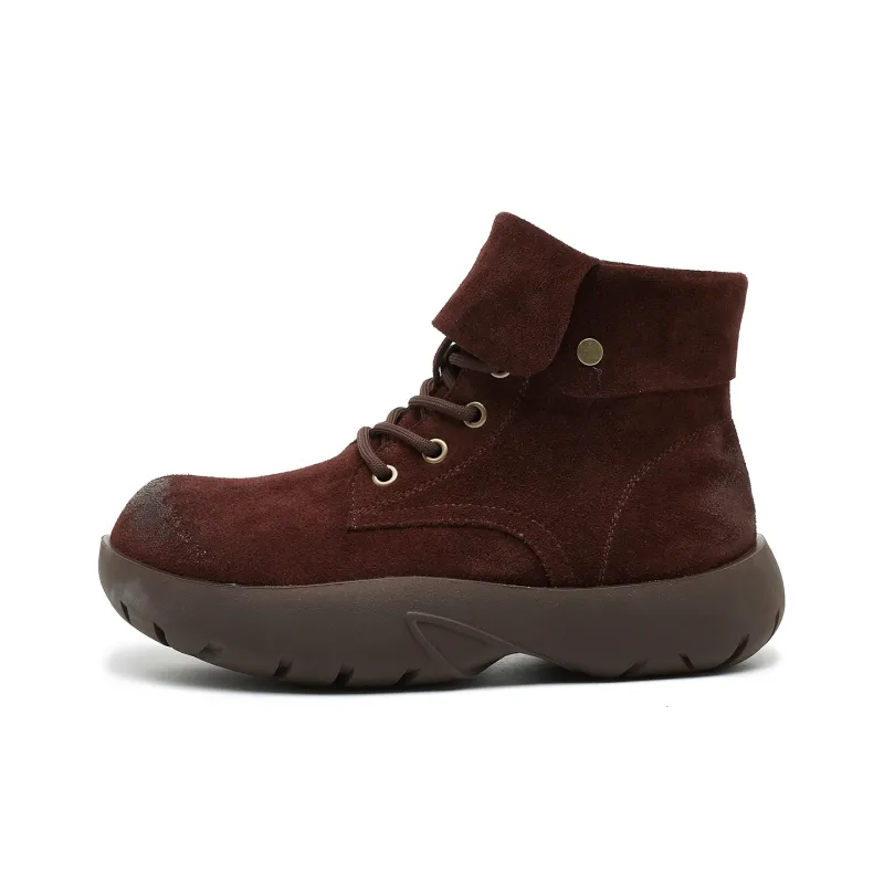 OULISASI Ankle Boots Women's Ecru/Khaki/Apricot/Purple/Army Green/Burgundy-25