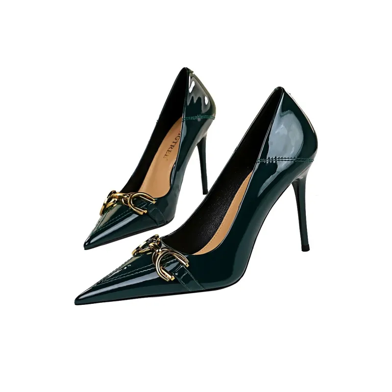 QITUMAUL Slim Heel High Heels Women's-23