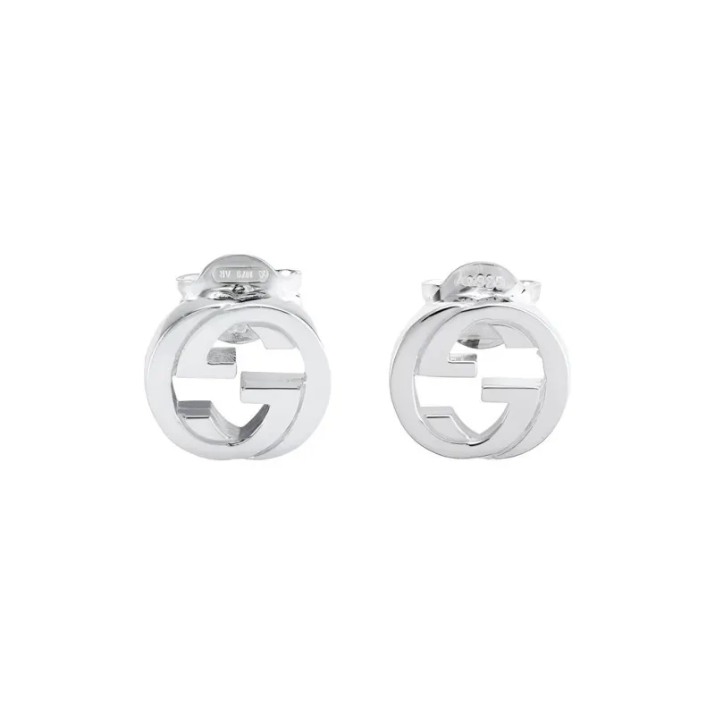 GUCCI 925 Sterling Silver Stud Earrings Women's Silver-0