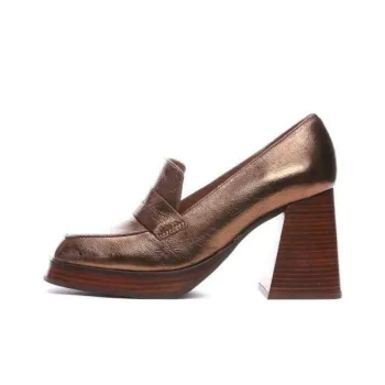 ANGEL ALARCON Tular Chunky Heel High Heels Women's Copper