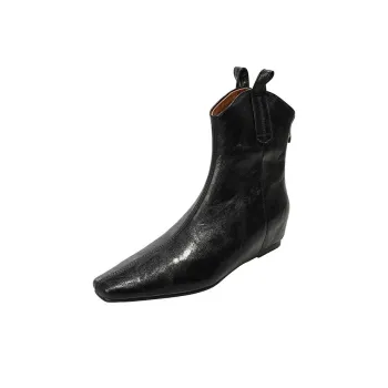 Echo&yolo Slim Boot Zip Closure Ankle Boots Women's