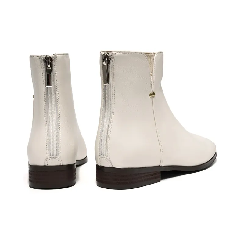 EBLAN Ankle Boots Women's White-4