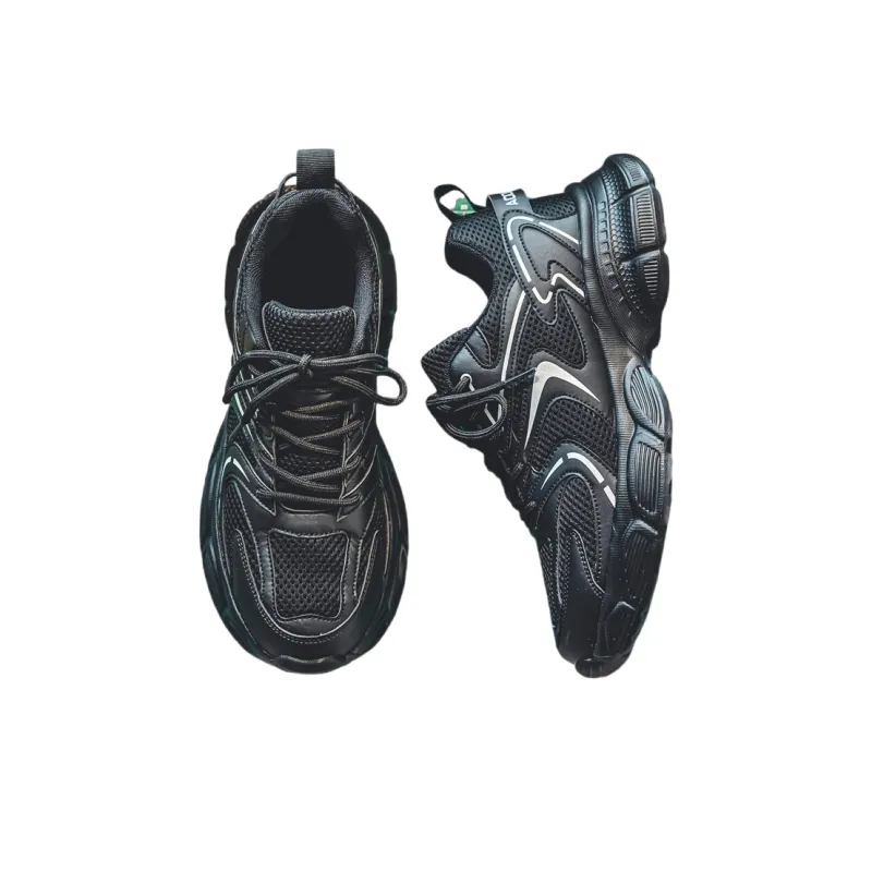 JX Anti-Slip And Wear-Resistant Height Increasing Low-Top Chunky Sneakers Men's-2