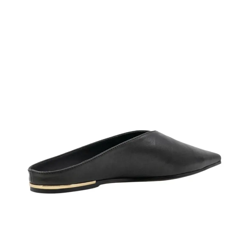 STUDIO AMELIA Wrap-toe Slippers Women's Black-3
