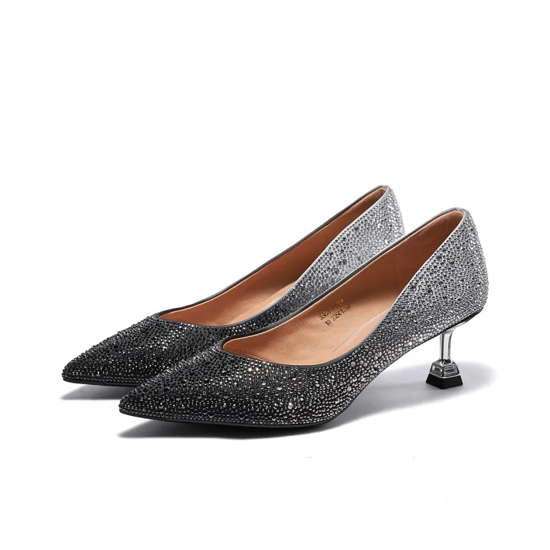 ST&SAT Wedding Shoes For Couples Slim Heel High Heels 5.5cm Women's-9