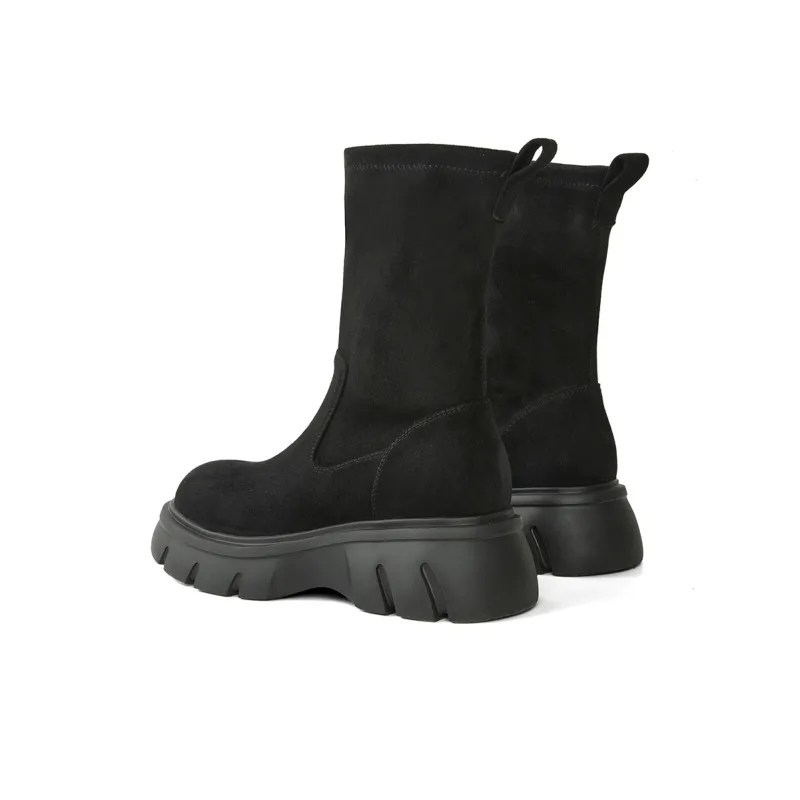 PT'SON Ankle Boots Women's Coffee-6