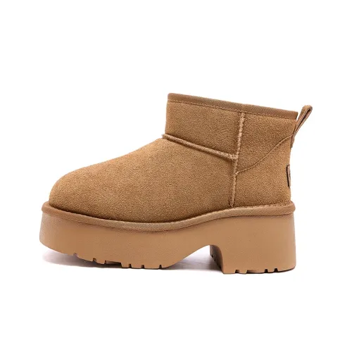 MALEMONKEY Warm Height Increasing Short Snow Boots Women's
