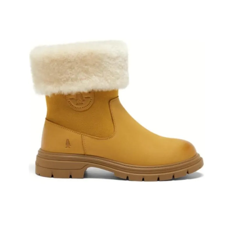Hush Puppies Short Snow Boots Women's Camel-2