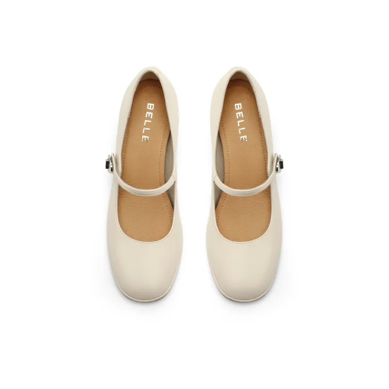 BELLE Block Heel High Heels 5cm Women's-2