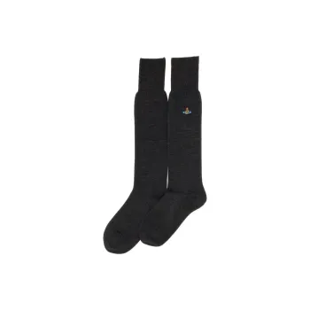 Vivienne Westwood Logo Embroidered Knitted Socks