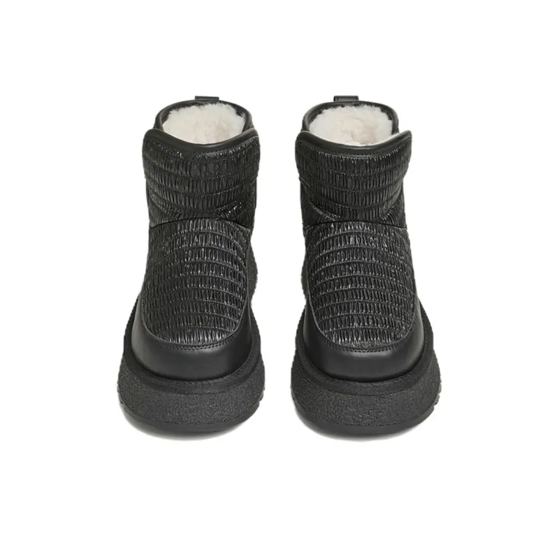 TATA Snow Boots Women's Ecru, Black, Silver-8