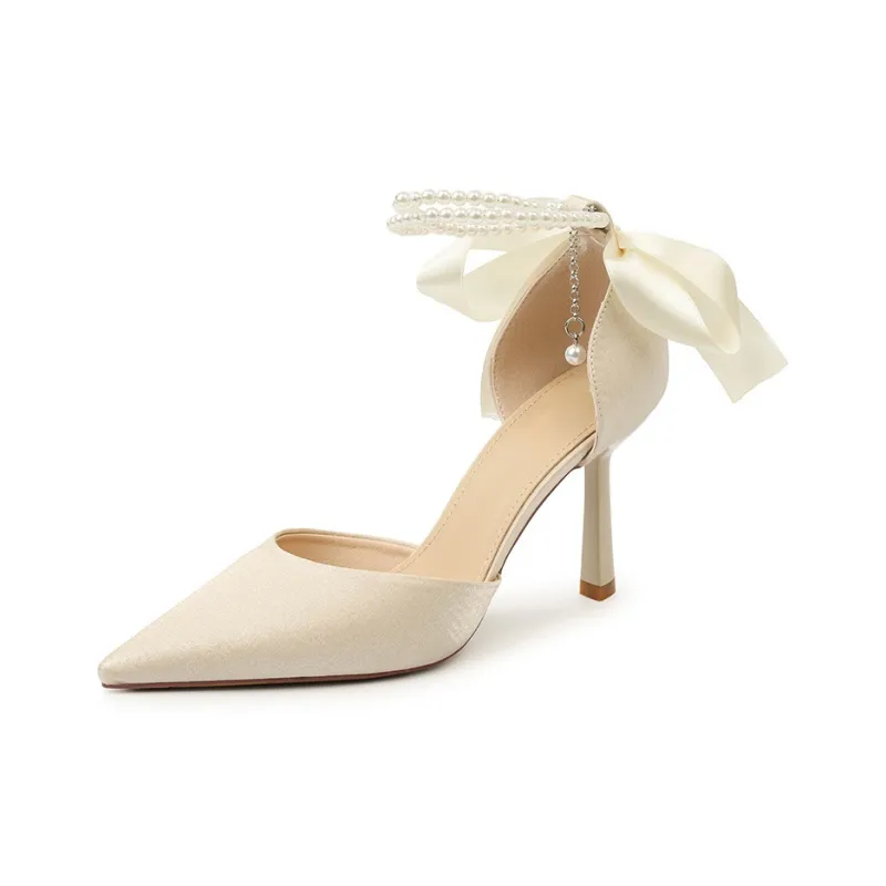 HKCP Slim Heel High Heels 8cm Women's-4