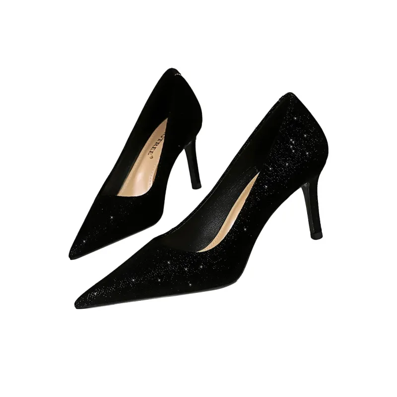 QITUMAUL Slim Heel High Heels Women's-2