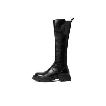 Q.VONTON Long Shaft Boots Women's Black