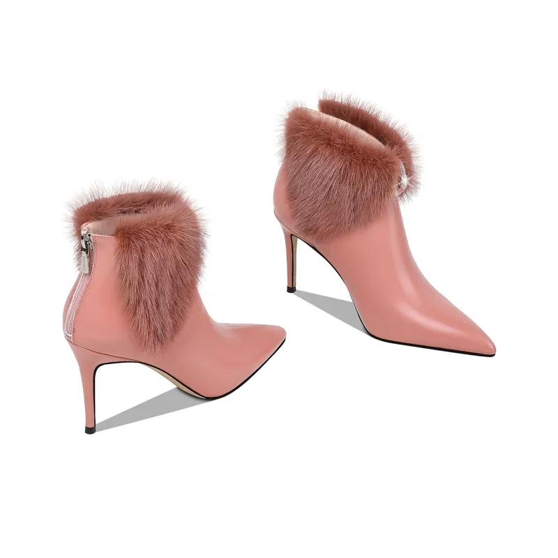 HAOYASENNU Ankle Boots 9cm Women's-6