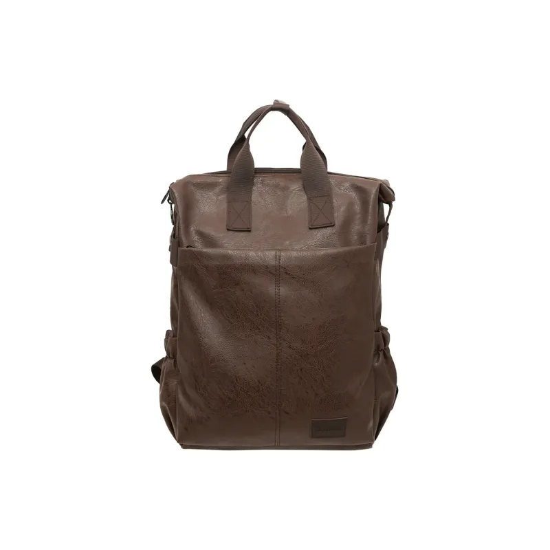 SUN ERATH&U PU Backpack Regular Men's Black/Brown-0