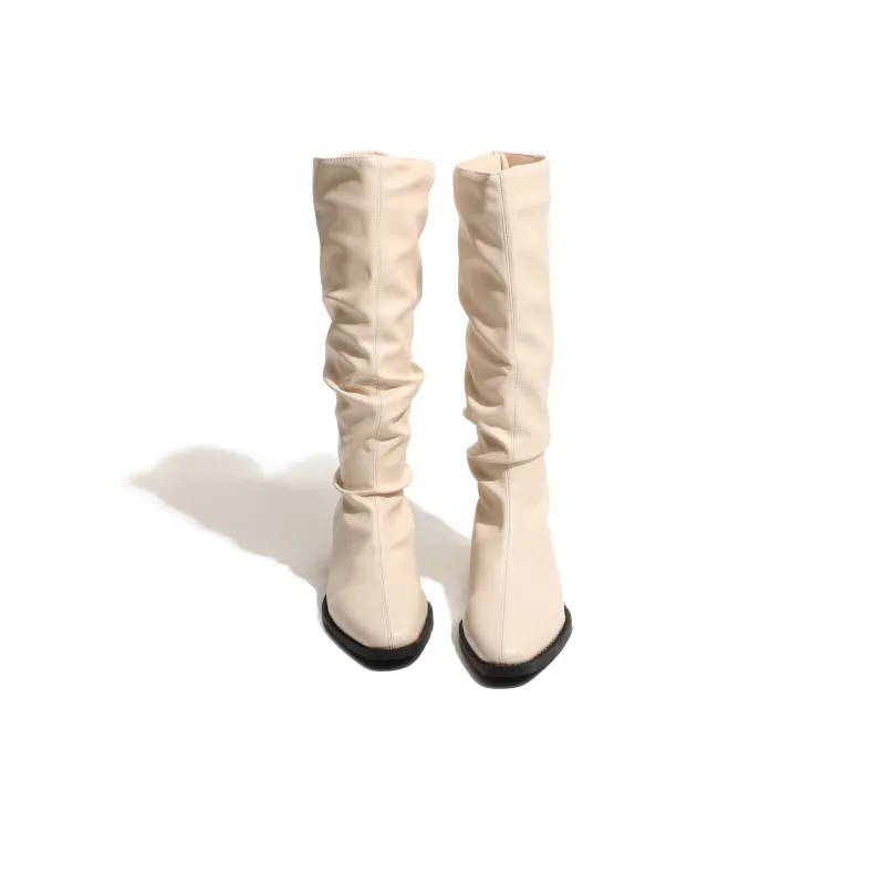 LXVB Slouch Boots Knee-high Boots 3cm Women's-34