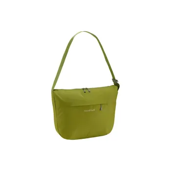 MONTBELL Nylon Crossbody Bag, Shoulder Bag Medium Size Unisex Light Thyme Green