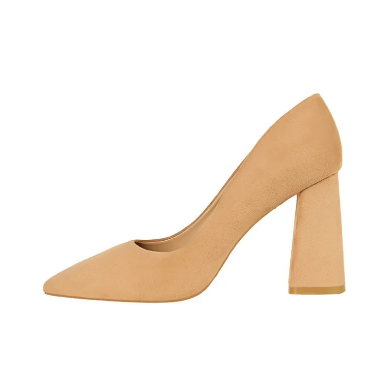 Dunnu Chunky Heel High Heels 8.5CM Women's-2