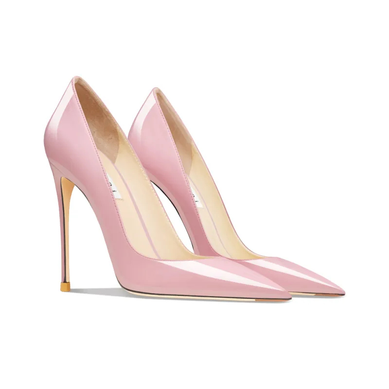 Suyymakk Slim Heel High Heels Women's Light Pink-2