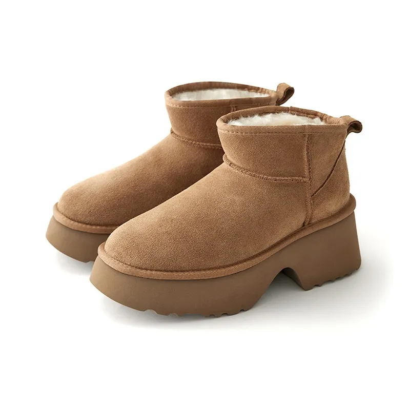 Marie Claire Warm Cushioning Slip Resistant Height Increasing Short Snow Boots Women's-0