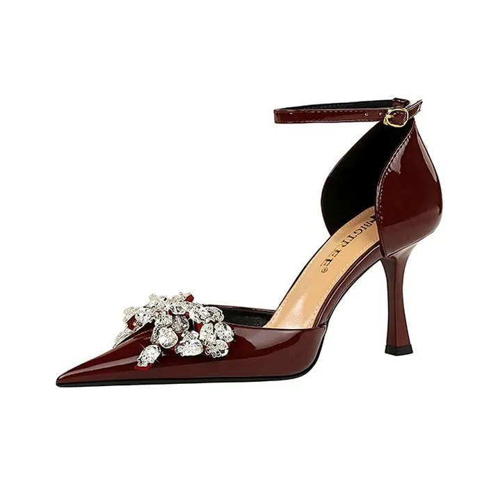 BIGTREE Slim Heel High Heels 8cm Women's-4