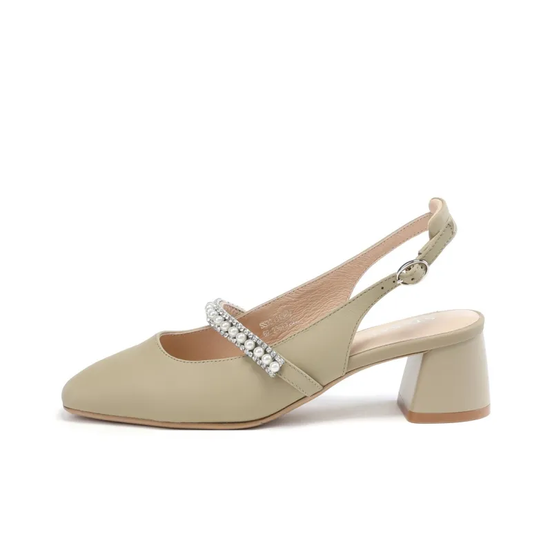 ST&SAT Chunky Heel High Heels 5cm Women's-3