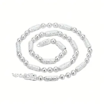Lindian 990 Silver Sterling Silver Necklaces Men's