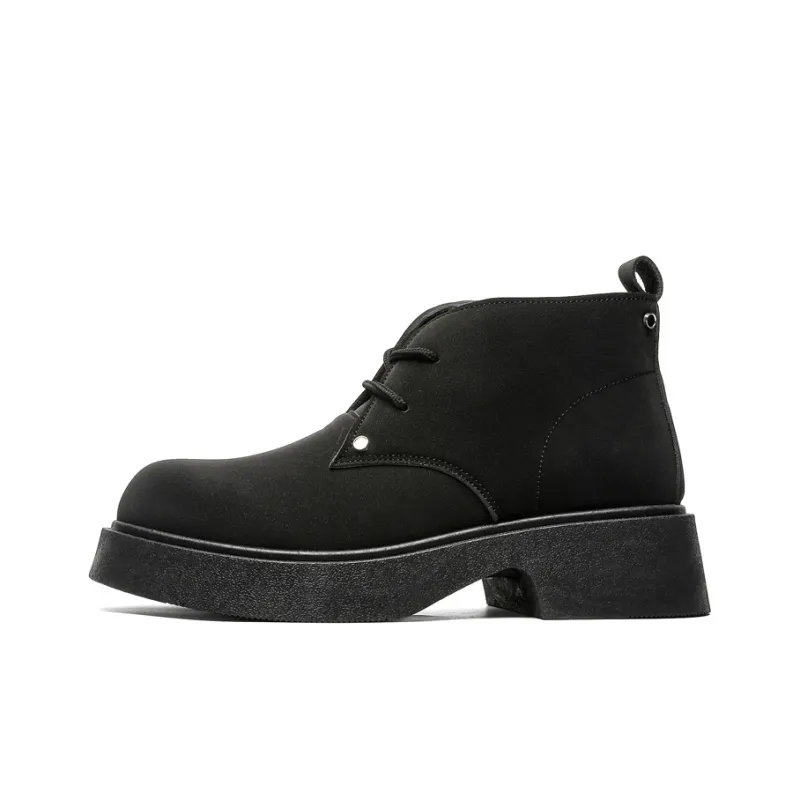 MEXICAN Ankle Boots Men Khaki/Black-6