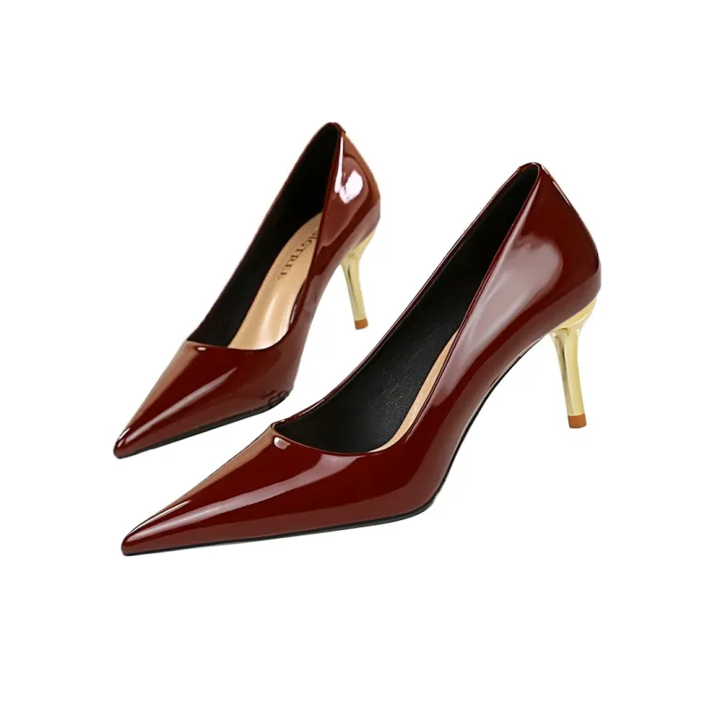 QITUMAUL Slim Heel High Heels Women's-2