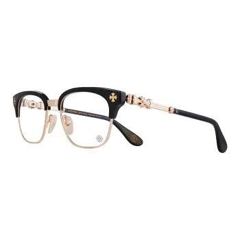 Chrome Hearts Plate Frame Irregular Shape Eyeglass Frames Unisex Multicolor