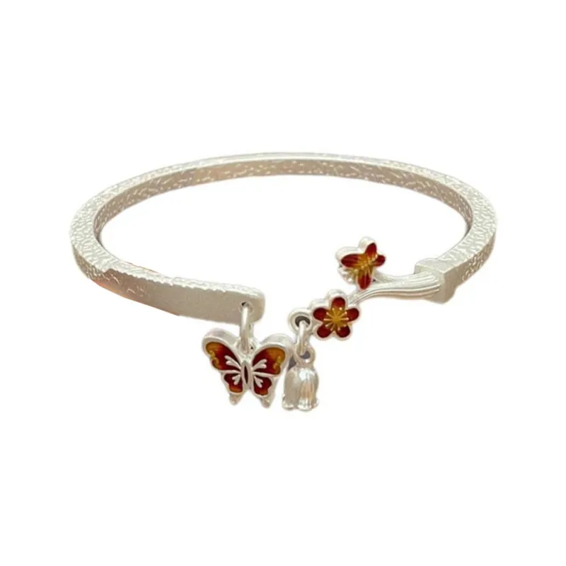 U state 999 Fine Silver Sterling Silver Bracelets Women's-0