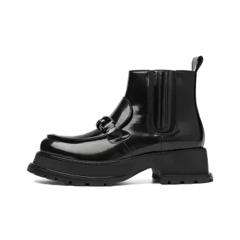 TUATARA T Roy Pearlescent Phantom Collection Platform Boots Men's Black
