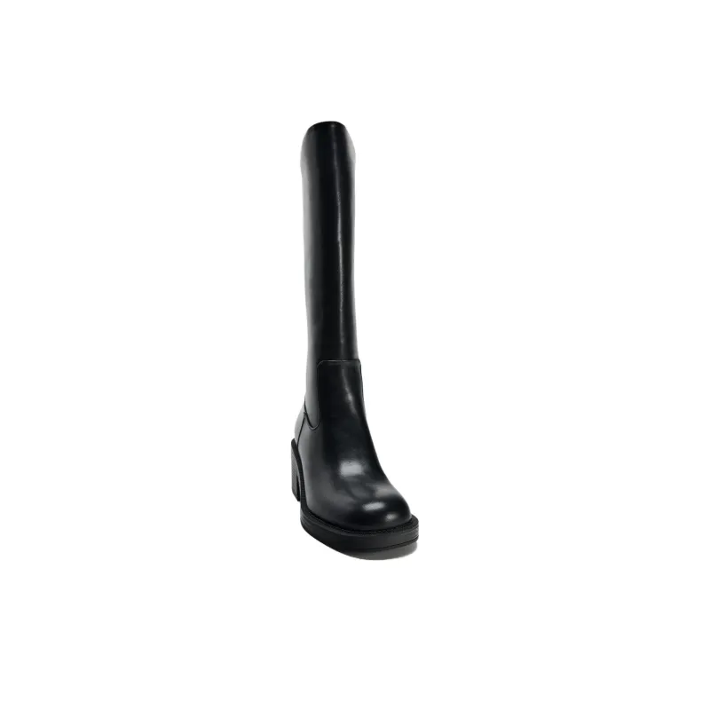 ZARA Knee high Boots 6.5cm Women's Black-3