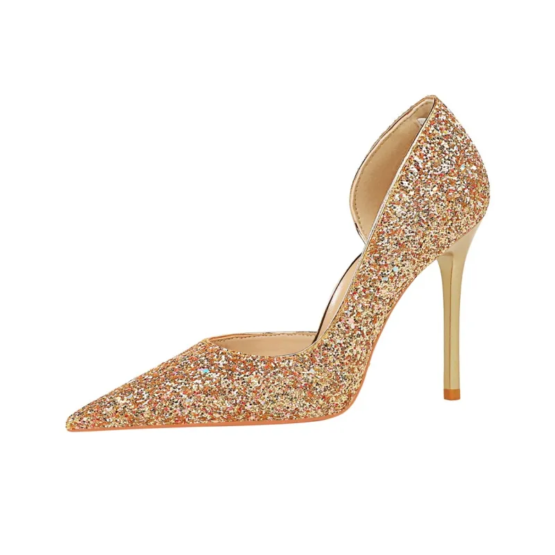 QITUMAUL Slim Heel High Heels 10.5cm Women's-15