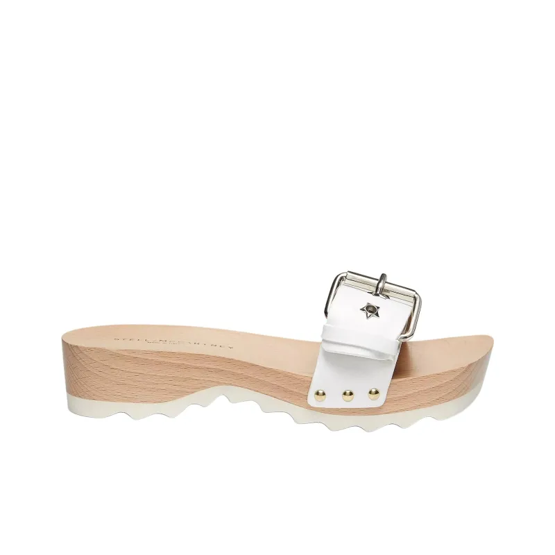 Stella McCartney Elyse Slide Slippers 4cm Women's White-1
