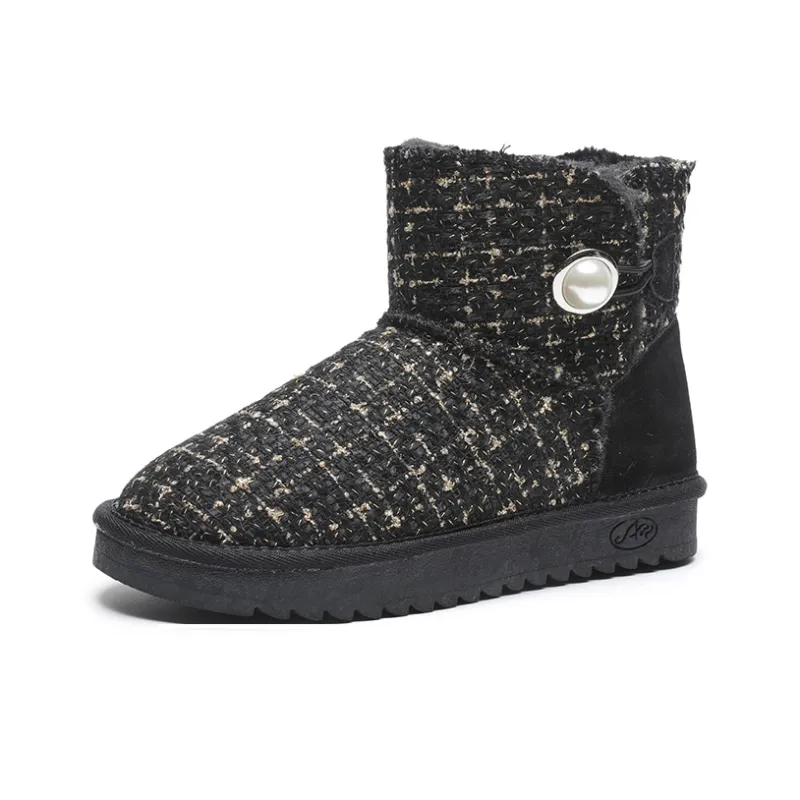 ABIDJAN Warm Short Mid-Calf Snow Boots Unisex-1