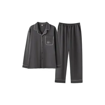 XIAFENYAN Pajama Set Men's Gray