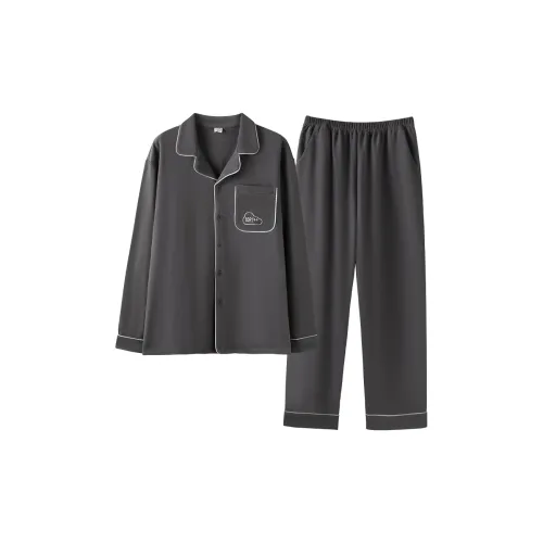 XIAFENYAN Pajama Set Men's Gray