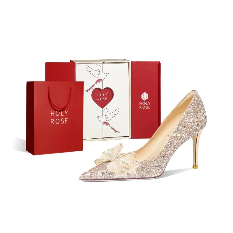 Holy Rose High Heels Women's Gold-5