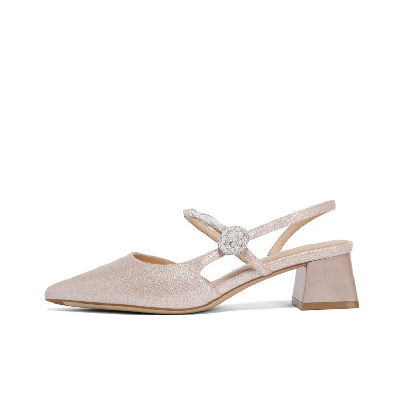 BELLE Block Heel High Heels 4.5cm Women's-4