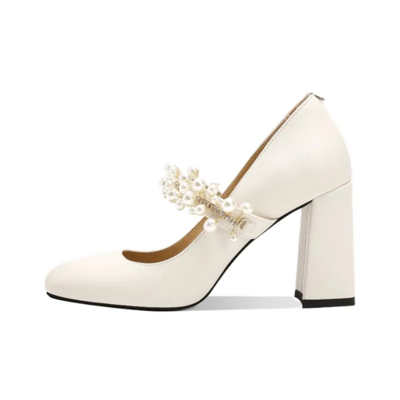 Princess & Isabel Chunky Heel High Heels 8.5cm Women's-3