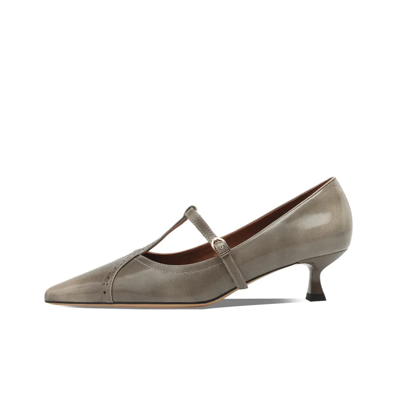 Rosa Bianca High Heels Women's Coffee/Gray-8