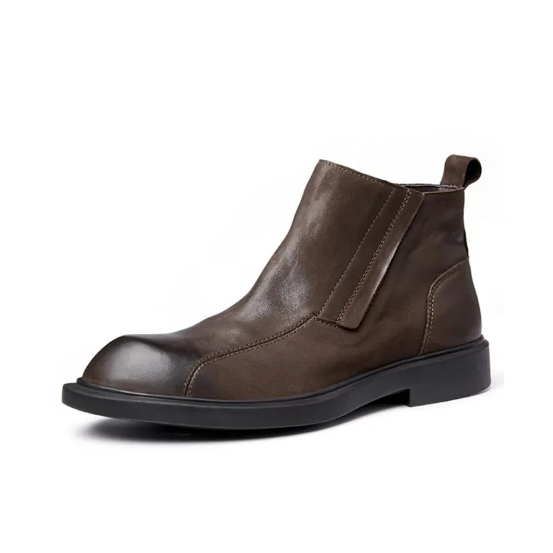 Brounvanm Ankle Boots Men's Coffee-8